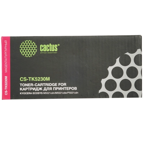 Картридж лазерный Cactus CS-TK5230M для Kyocera, 2600 стр. пурпурный