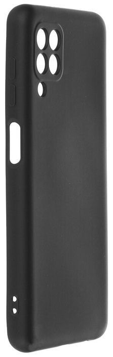 Чехол для смартфона Samsung Galaxy M32 - DF силиконовый с микрофиброй - черный