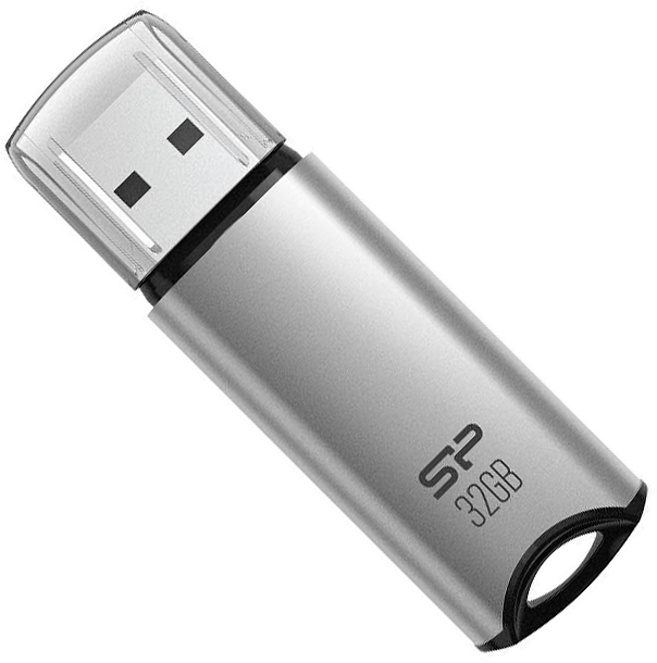 Флешка 32Gb Silicon Power Marvel M02 USB 3.0 silver