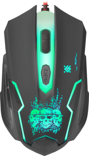 Мышь проводная Defender Skull GM-180L оптика Black
