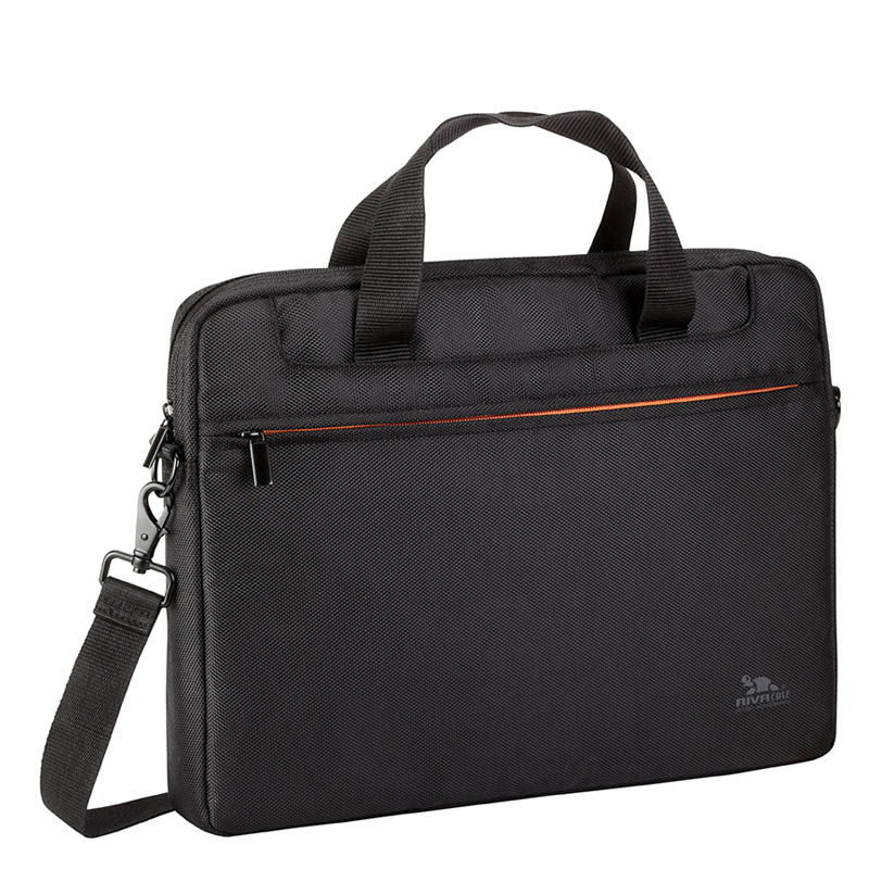 Сумка для ноутбука 15" Riva 8033 черный/оранжевый полиэстер