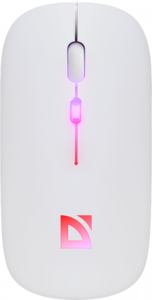 Мышь беспроводная Defender Touch MM-997 Bluetooth RGB 400mAh White