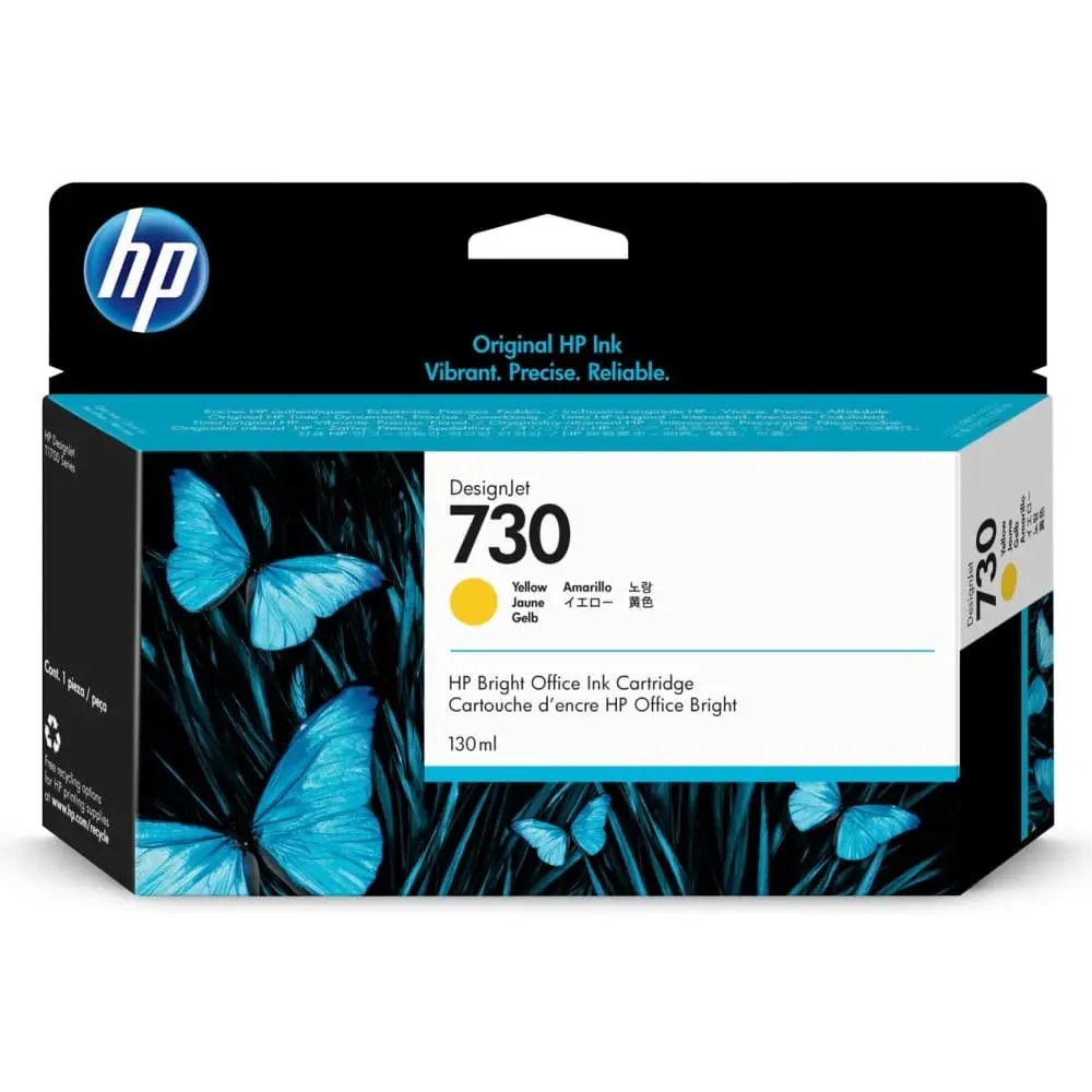 Картридж струйный HP 730 (P2V70A) для HP DJ T1700 желтый