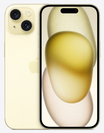 Смартфон Apple iPhone 15 256Gb Yellow