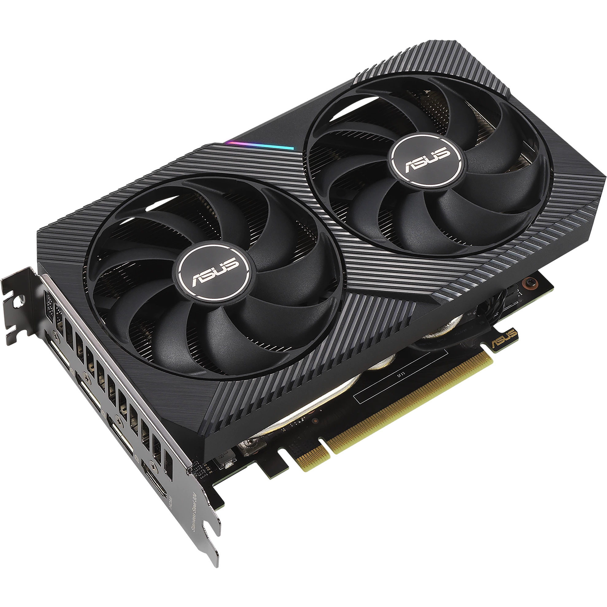 Видеокарта 12Gb ASUS DUAL-RTX3060-O12G-V2 LHR (RTX3060) GDDR6 192bit HDMI DP