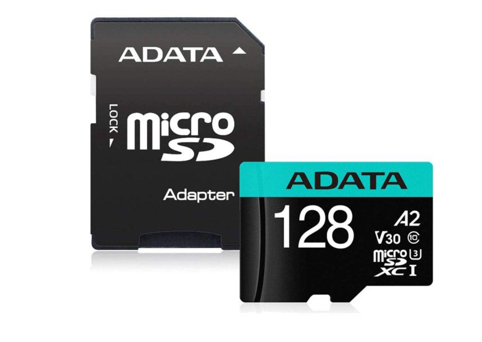 Карта памяти microSD 128Gb ADATA Premier microSDXC Class 10 UHS-I U3 V30S (SD адаптер)