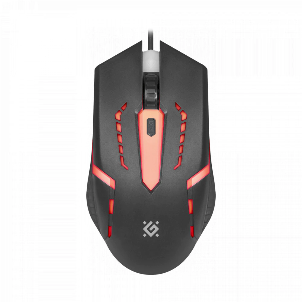 Мышь проводная Defender Flash MB-600L 7цветов 4 кнопки 800-1200dpi Black