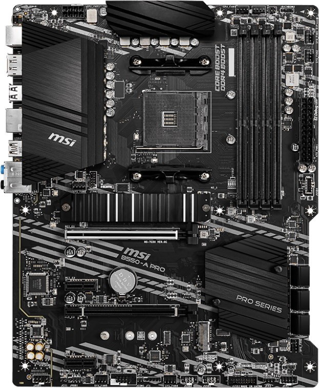 Материнская плата Socket AM4 MSI B550-A PRO (B550) 4*DDR4 2*PCI-Ex1 2*PCI-Ex16 SATA M.2 HDMI DP ATX
