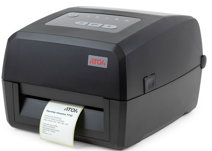 Термопринтер Атол TT44 300 dpi, USB, Ethernet черный