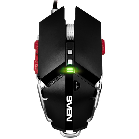Мышь проводная Sven RX-G985 RGB чёрно-Grey