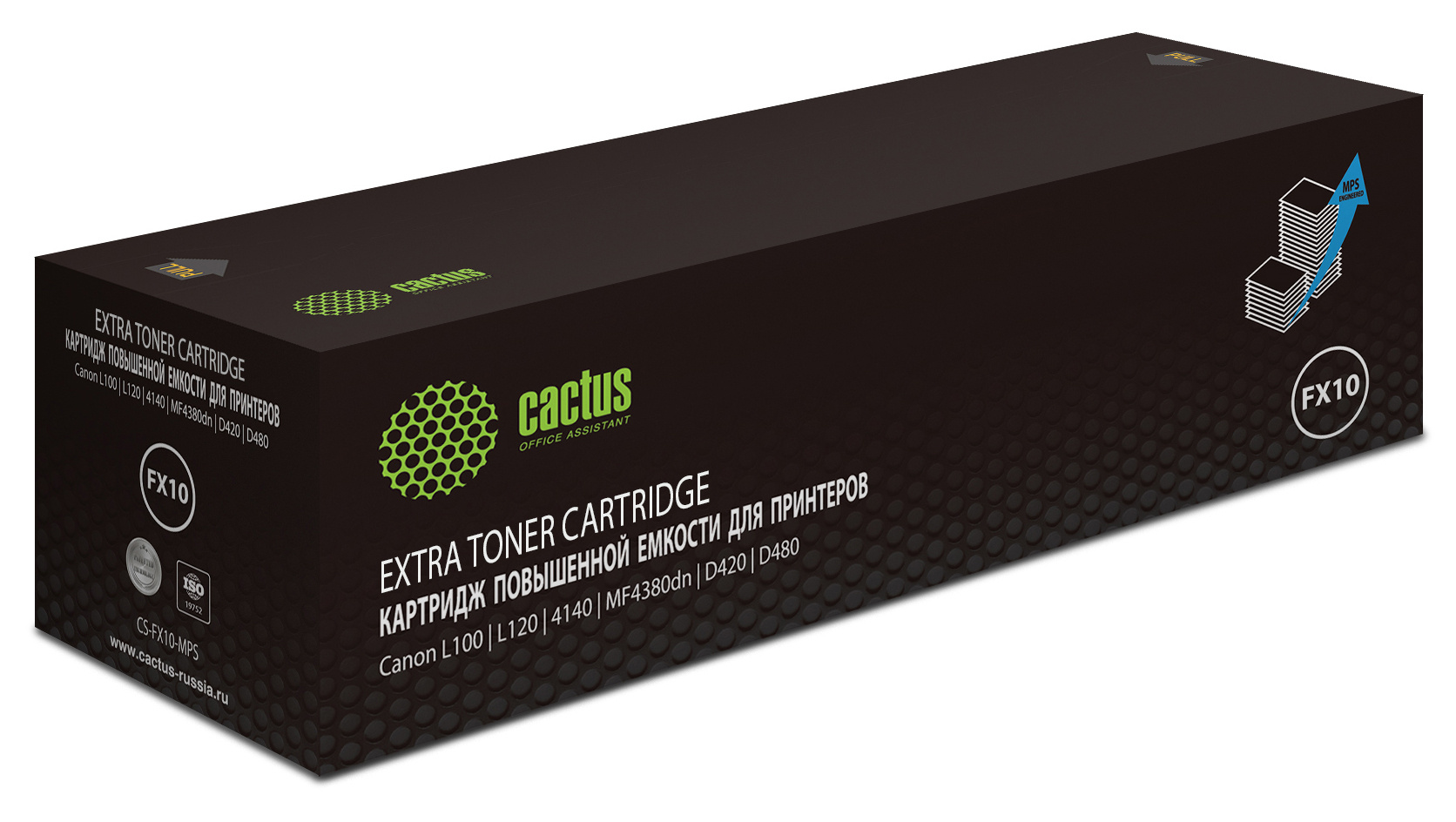 Картридж лазерный Cactus CS-FX10-MPS черный (3000стр.) для Canon