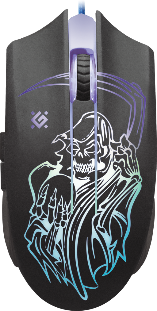 Мышь проводная Defender GM-190L Ghost (3200dpi переключаемая подсветка коврик в комплекте ) USB Black