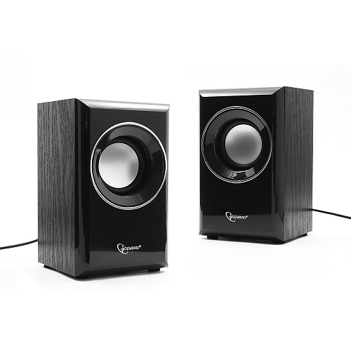 Акустическая система Gembird SPK-204 (2x3W, питание от USB) black wooden