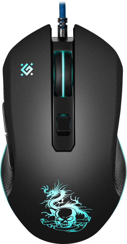 Мышь проводная Defender Sky Dragon подсветка Black