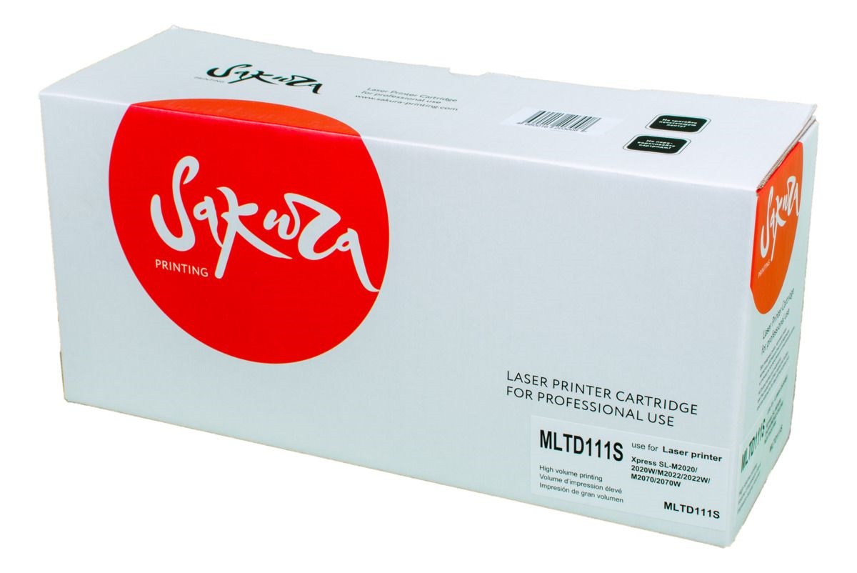 Картридж лазерный Sakura .SAMLTD111S (MLTD111S) для Samsung, SL-M2020/SL-M2020W/SL-M2022/SL-M2022W/SL-M2070