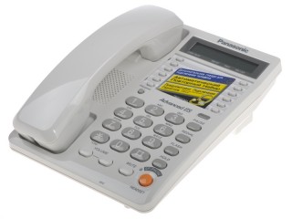 Телефон проводной Panasonic KX-TS 2365 RUW (спикерфон, белый)