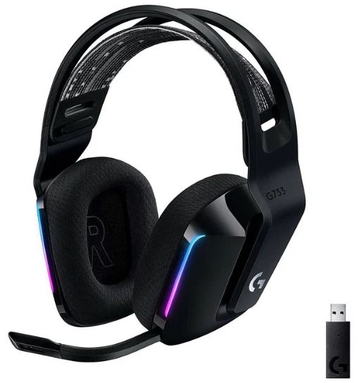 Наушники беспроводные Logitech Wireless Headset G733 LightSpeed RGB Gaming Black