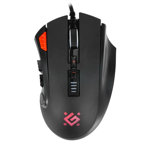 Мышь проводная Defender Oversider GM-917 12000dpi RGB Black