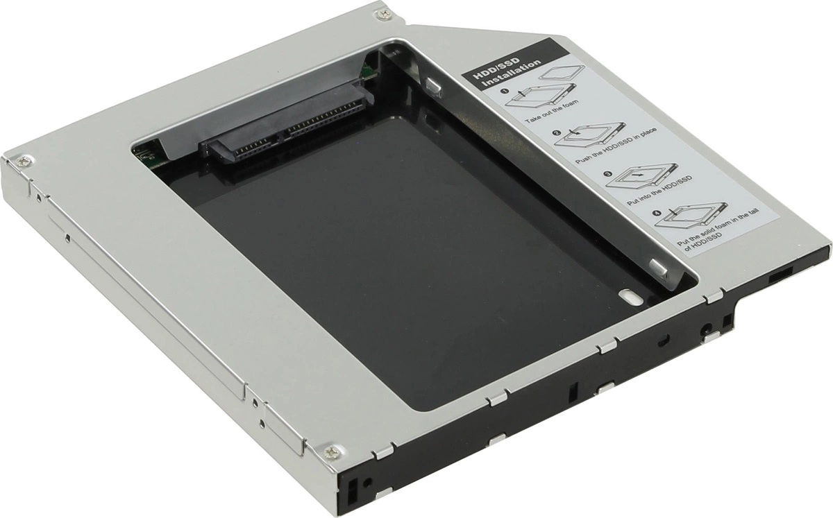 Адаптер AgeStar ISMR2S (HDD, SSD вместо IDE привода в ноутбук) 12.7мм