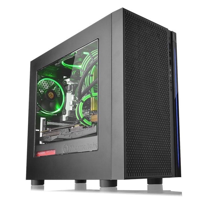 Корпус Thermaltake Versa H18 no PSU mATX Black