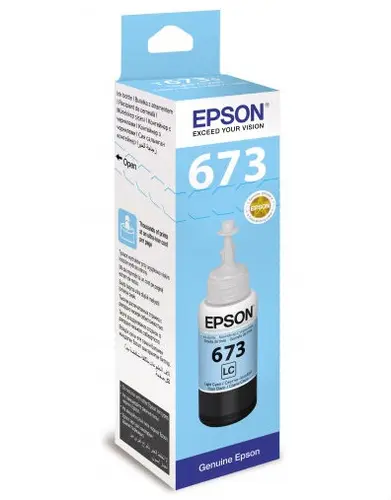 Картридж струйный EPSON T6735 для Epson L800/L805, светло-голубой (замена для 044997)