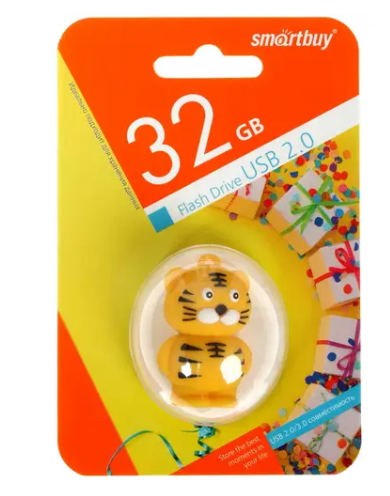 Флешка 32Gb SmartBuy Wild Series Тигр