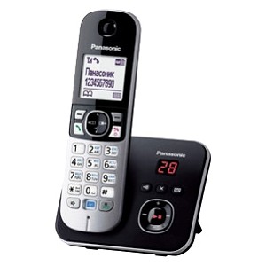 Радиотелефон Panasonic DECT KX-TG 6821 RUB (АОН, автоответчик, спикерфон, полифония, черный)
