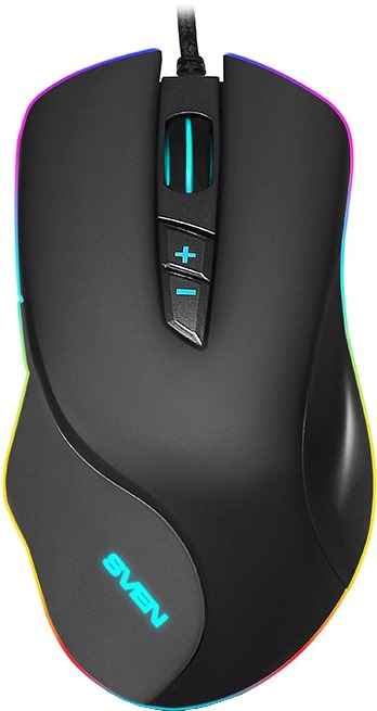 Мышь проводная Sven RX-G970 подсветка Black