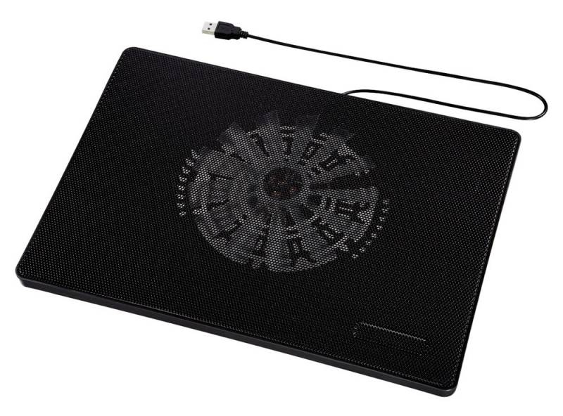 Подставка для ноутбука 15" Hama Slim (1 осевой вентилятор, 33дБ) Black