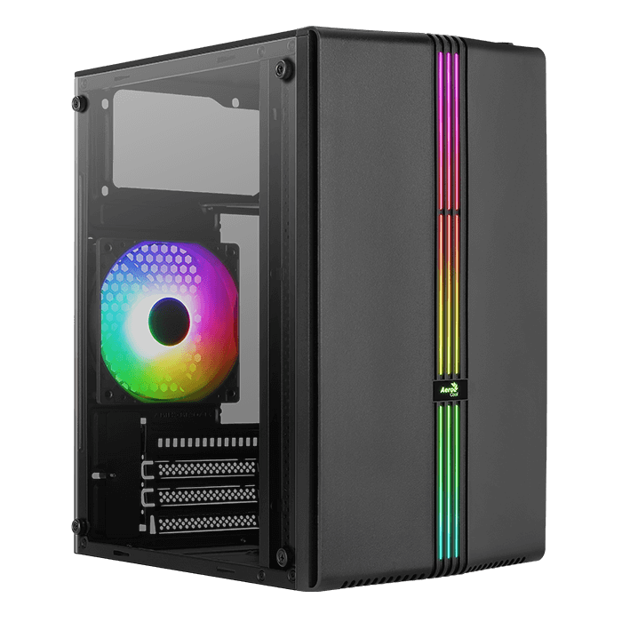 Корпус Aerocool EVO Mini-G-BK-v1 FRGB USB3.0 mATX Black