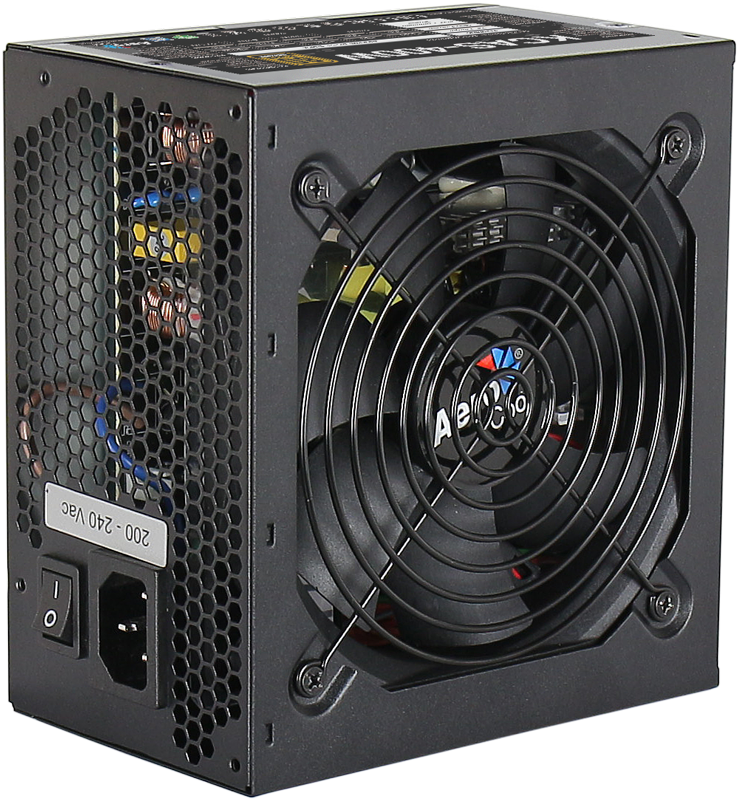 Блок питания 400W Aerocool KCAS PLUS 400W (120mm, 24+8pin, 1*8pin, 6*Sata, 3*IDE, 80 PLUS Bronze)
