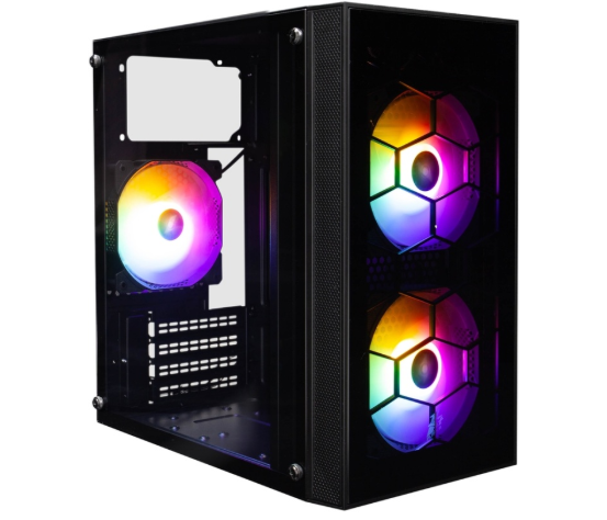 Корпус 1STPLAYER FIREBASE X1 FRGB mATX Black