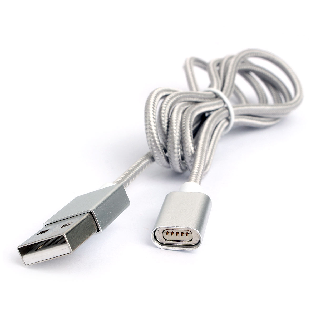 Кабель магнитный USB-A - без насадок, 1.0м, Cablexpert, магнитный, Серый