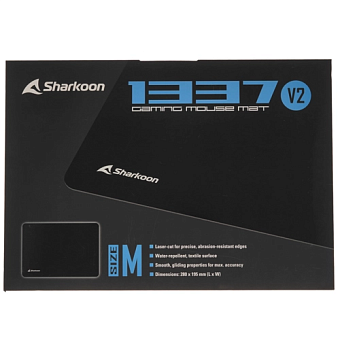 Коврик для мыши Sharkoon 1337 V2 M (280x195x1,4мм, текстиль, резина)