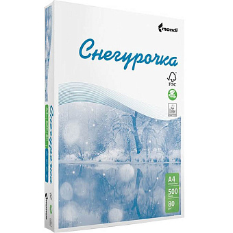 Офисная бумага A4 Snegurochka (Снегурочка) [A4] 80гр/м2, 500л