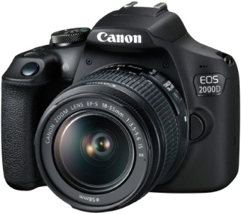 Цифровая фотокамера Canon EOS 2000D KIT 18-55 f/3.5-5.6 DC III Black
