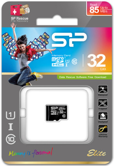 Карта памяти microSD 32Gb Silicon Power Elite microSDHC UHS-I CLASS 10 (max. 85MB/s)