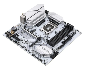 Материнская плата Socket-1700 Colorful BATTLE-AX B760M-WHITE WIFI V20 (B760) 4xDDR4 HDMI DP mATX