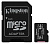 Карта памяти microSD 64Gb Kingston microSDXC Class 10 UHS, с SD адаптером