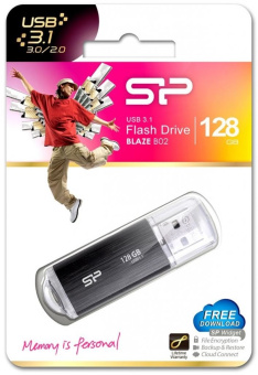 Флешка 128Gb Silicon Power Blaze B02 USB 3.0 black