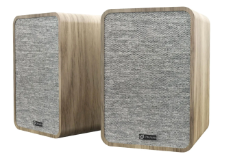 Акустическая система OKLICK OK-417A (2.0, 40Вт, Bluetooth) светлое дерево
