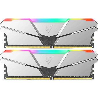 Модуль памяти DDR4 16Gb PC4-25600 3200MHz Netac RGB Silver (kit of 2)