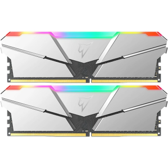 Модуль памяти DDR4 16Gb PC4-25600 3200MHz Netac RGB Silver (kit of 2)