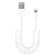 Кабель витой USB-A - Lightning, 1.5м, Deppa, витой, белый