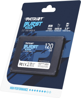 Накопитель SSD SATA 120Gb Patriot Burst Elite (SATA3, 450/320 Мбайт/сек)