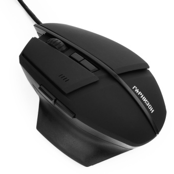 Мышь проводная Гарнизон GM-740G 2400dpi  USB Black