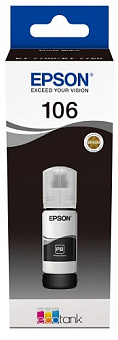 Картридж струйный EPSON 106BK для Epson L7160/7180, чёрный