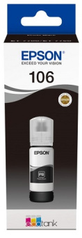 Картридж струйный EPSON 106BK для Epson L7160/7180, чёрный