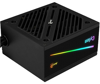 Блок питания 600W Aerocool Cylon 600 (120mm, 24+8pin, 2*8pin, 5*Sata, 3*IDE, RGB)