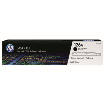 Картридж лазерный HP 126A (CE310AD) для HP CP1025/1025nw, 2шт в упаковке, 1300 стр. черный